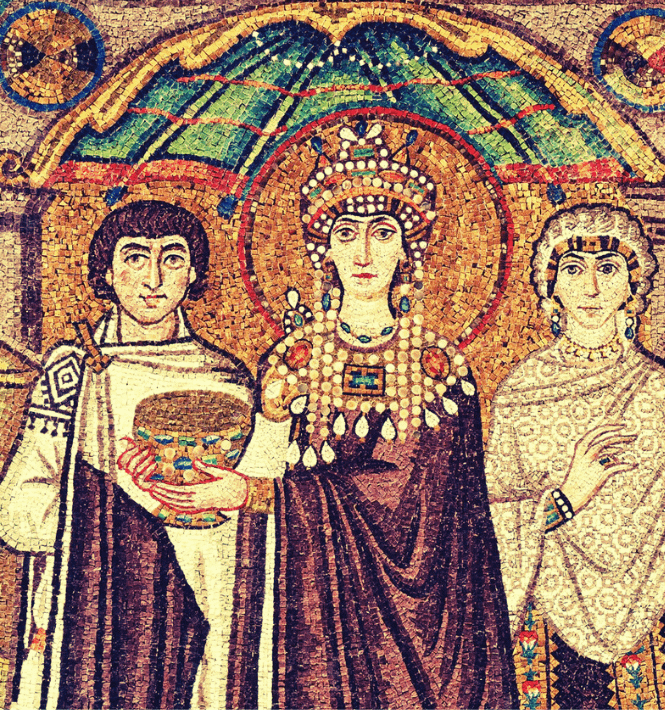 Basilica Theodora Mosaic, Inspiration for Klimt’s Art History Work The Kiss